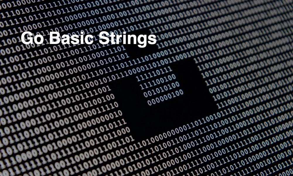 Go Basic Strings