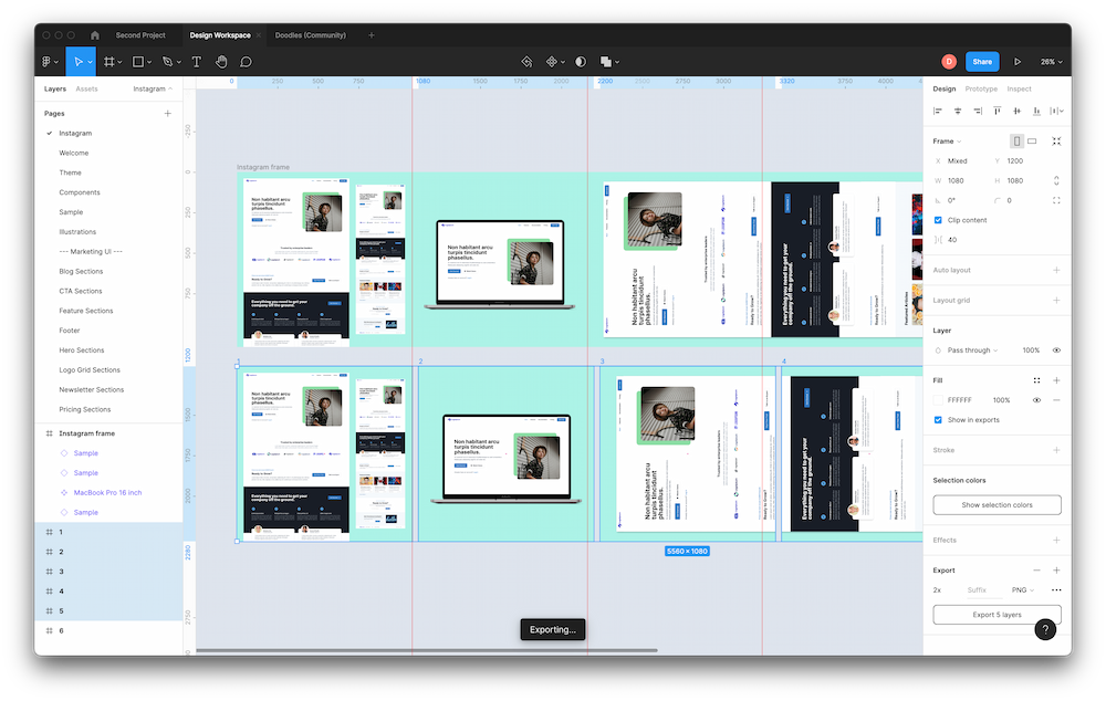 Split to frames Figma Community