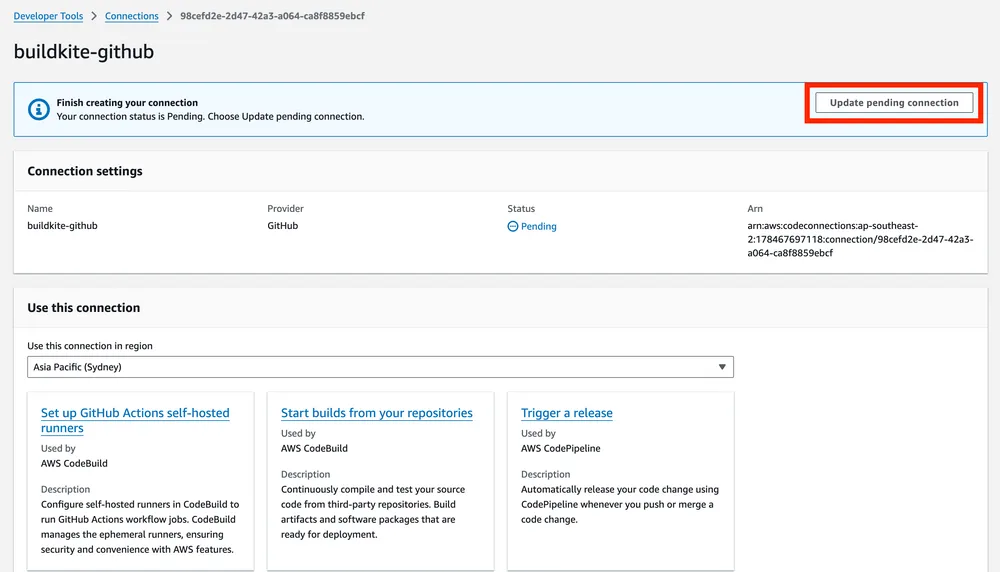 Using BuildKite with AWS CodeBuild